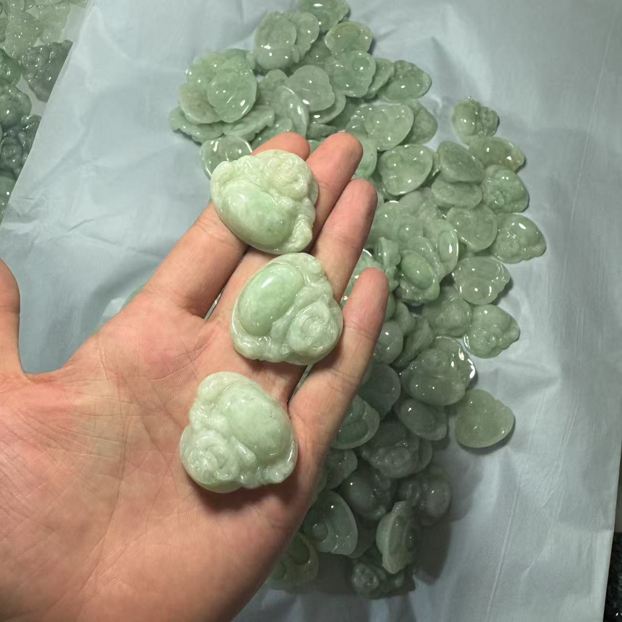 天然A货翡翠佛公吊坠-c832多样性发一