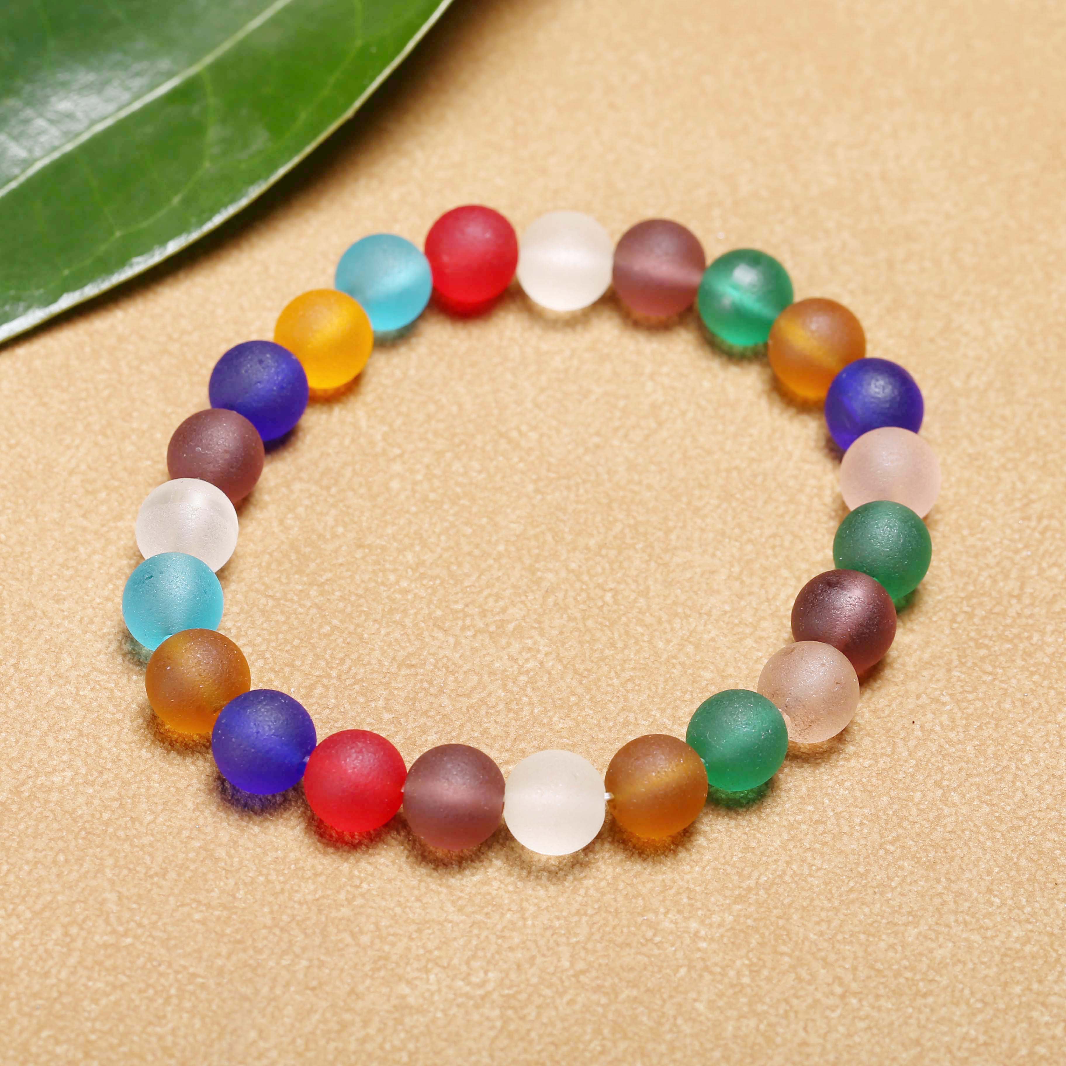 【济文阁】JZYM25020923二十世纪 多彩琉璃手串