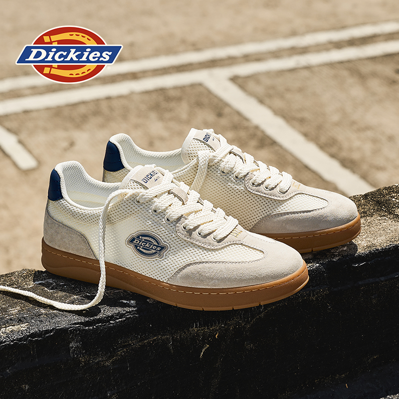 Dickies2025年秋季新款低帮鞋户外透气百搭男鞋时尚休闲德训鞋