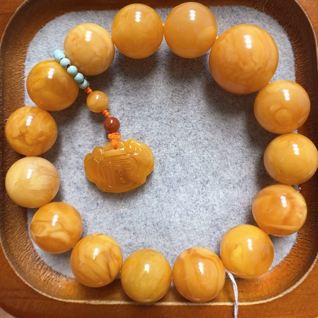 蜜蜡手串未镶嵌蜜蜡手串
