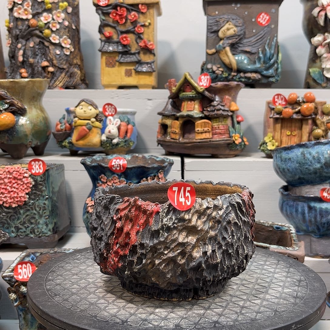 745 号陶然花器手工花盆