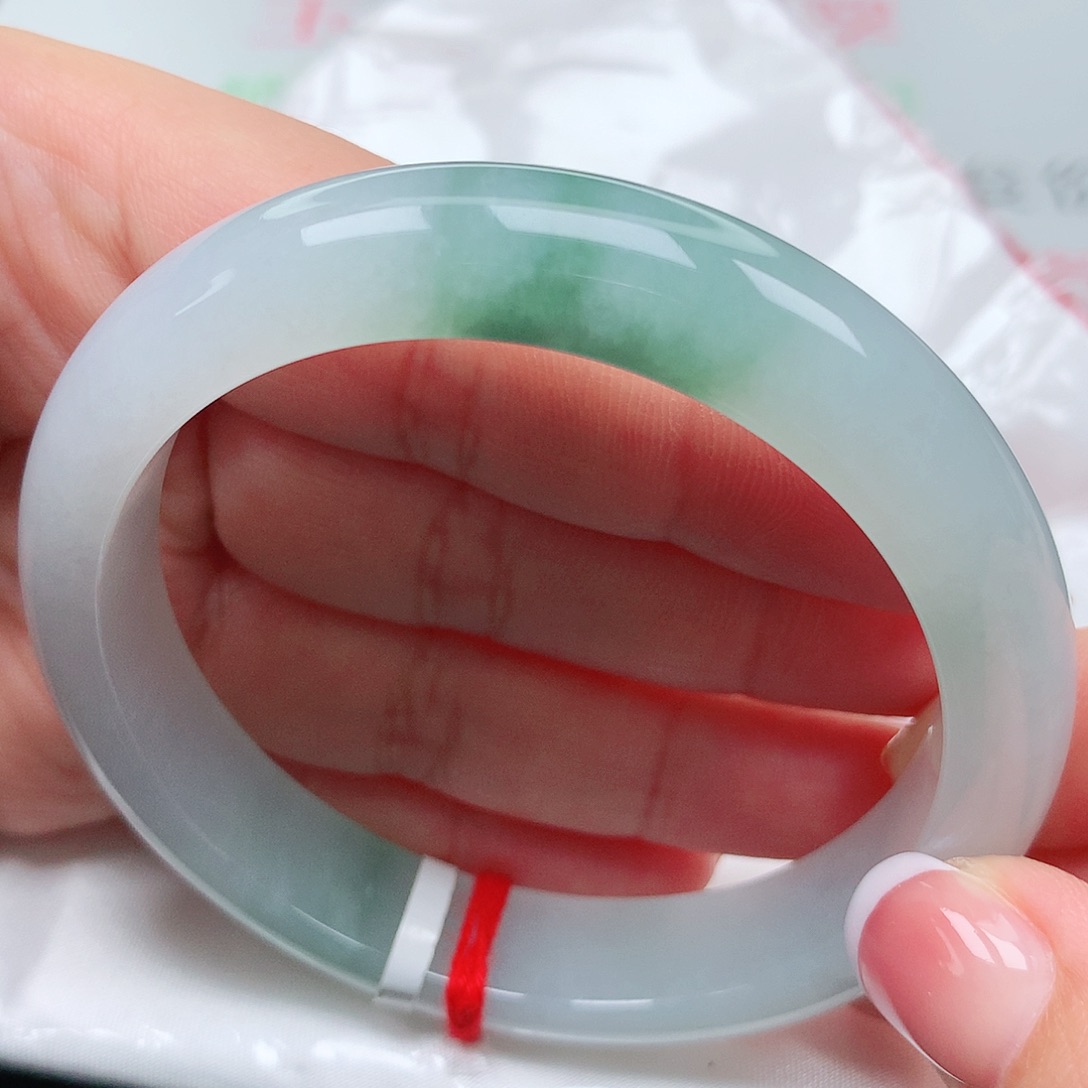 翡翠手镯未镶嵌冰飘花20