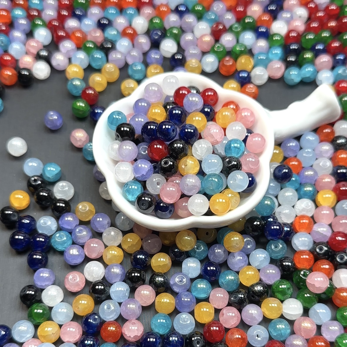 随机颜色100ml琉璃珠，随单发