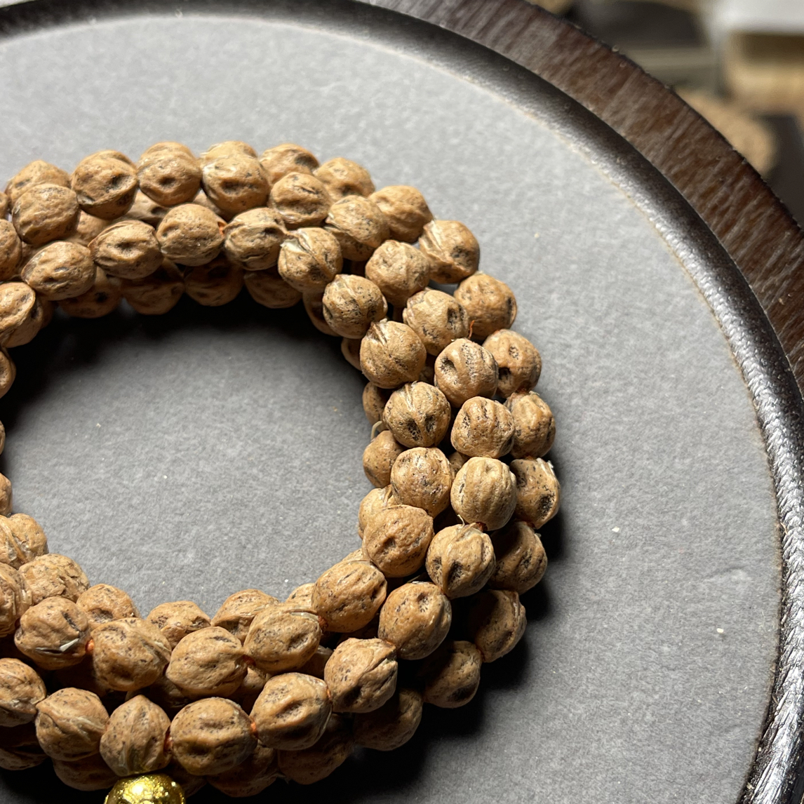 热振柏香籽红油皮高油高密原桩深坑鬼脸108脖挂长串尺寸7mm