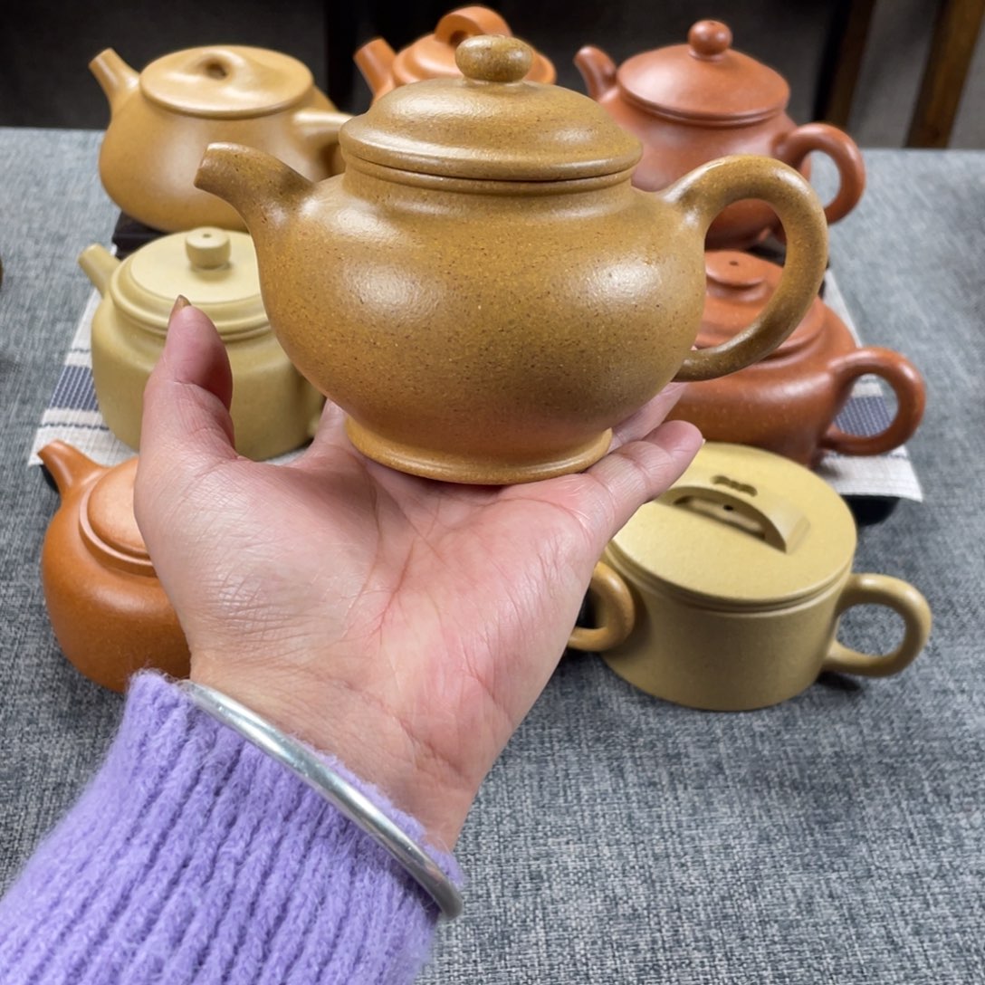 茶壶紫砂黄金段掇只全手30目260