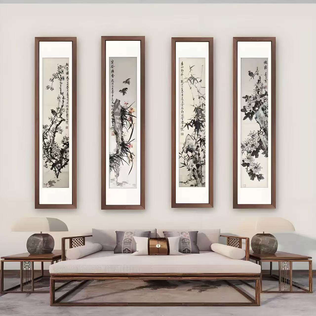 【慕胜】精品四条屏装饰画通用链接