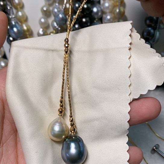 海水珍珠颈饰银S925镶嵌11.5-14.1