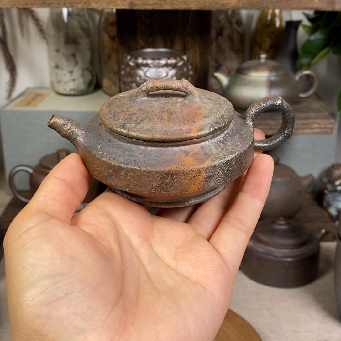 造***、建水紫陶柴烧茶壶