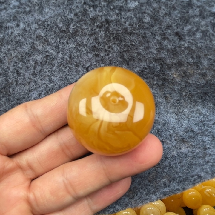 裸石蜜蜡未镶嵌蜜蜡柿子 吊坠 墩子重25.2