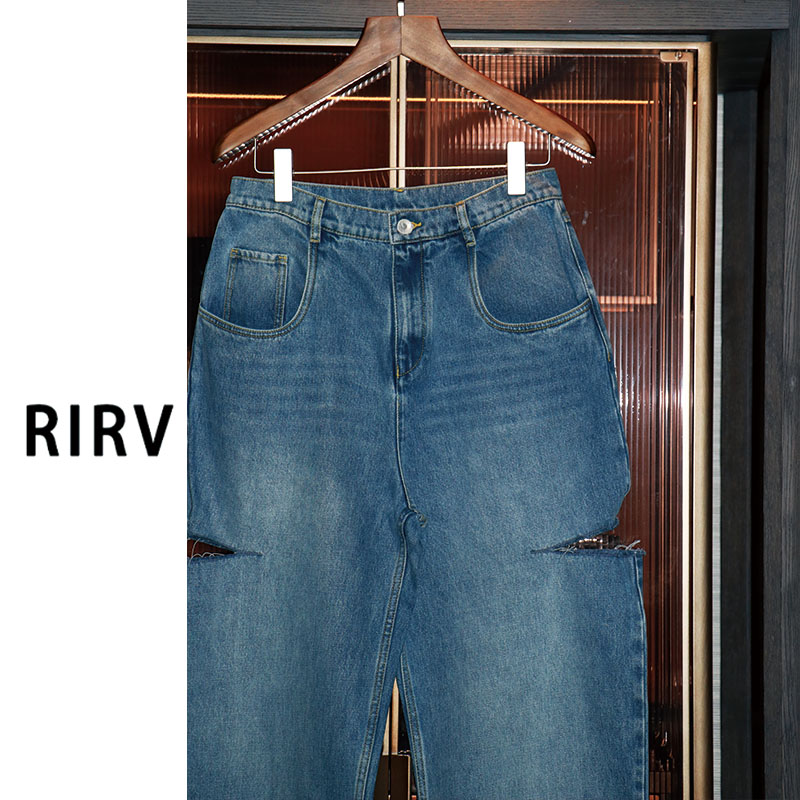 RIRV时髦-"破坏感"切割破坏牛仔裤