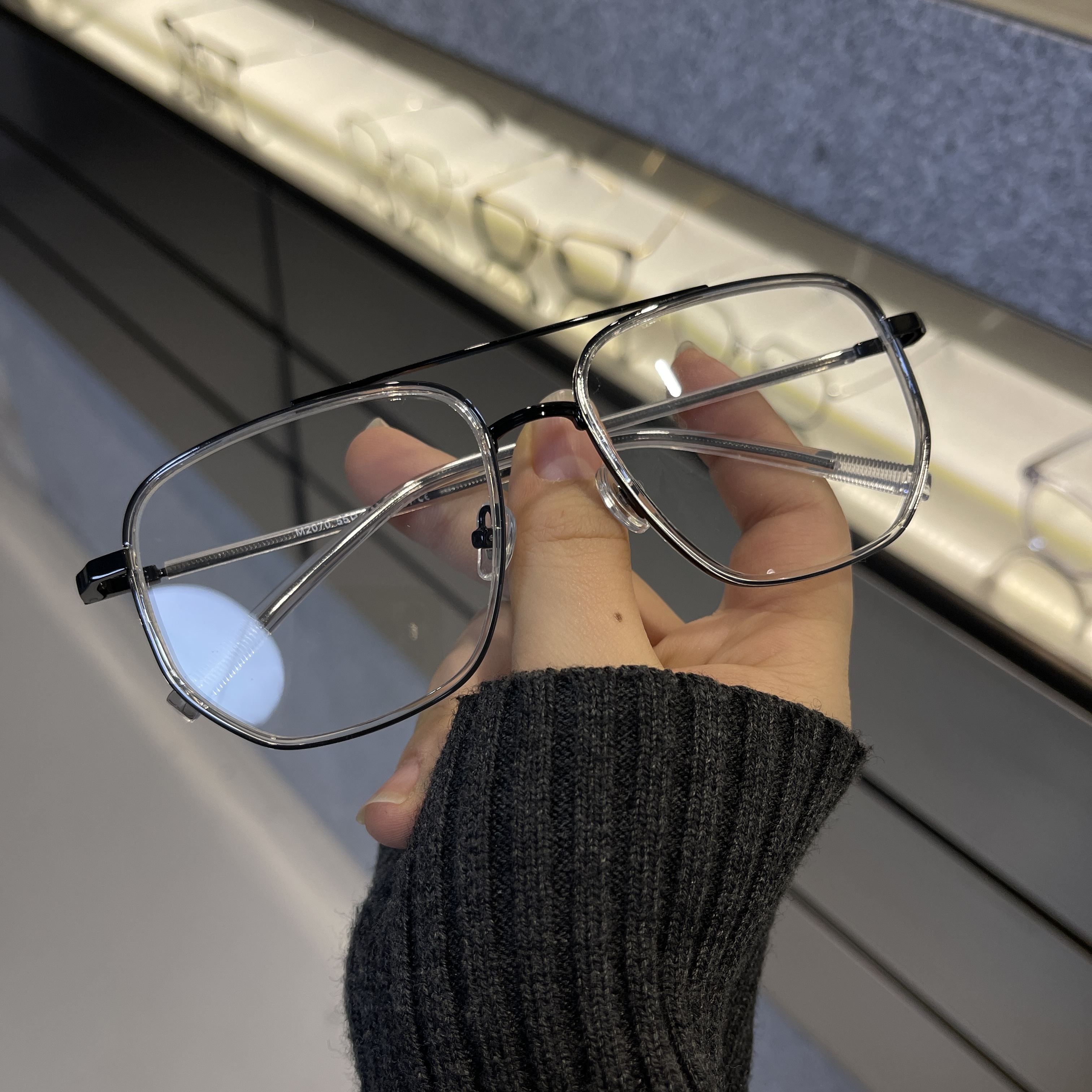 甜酷风时尚双梁眼镜