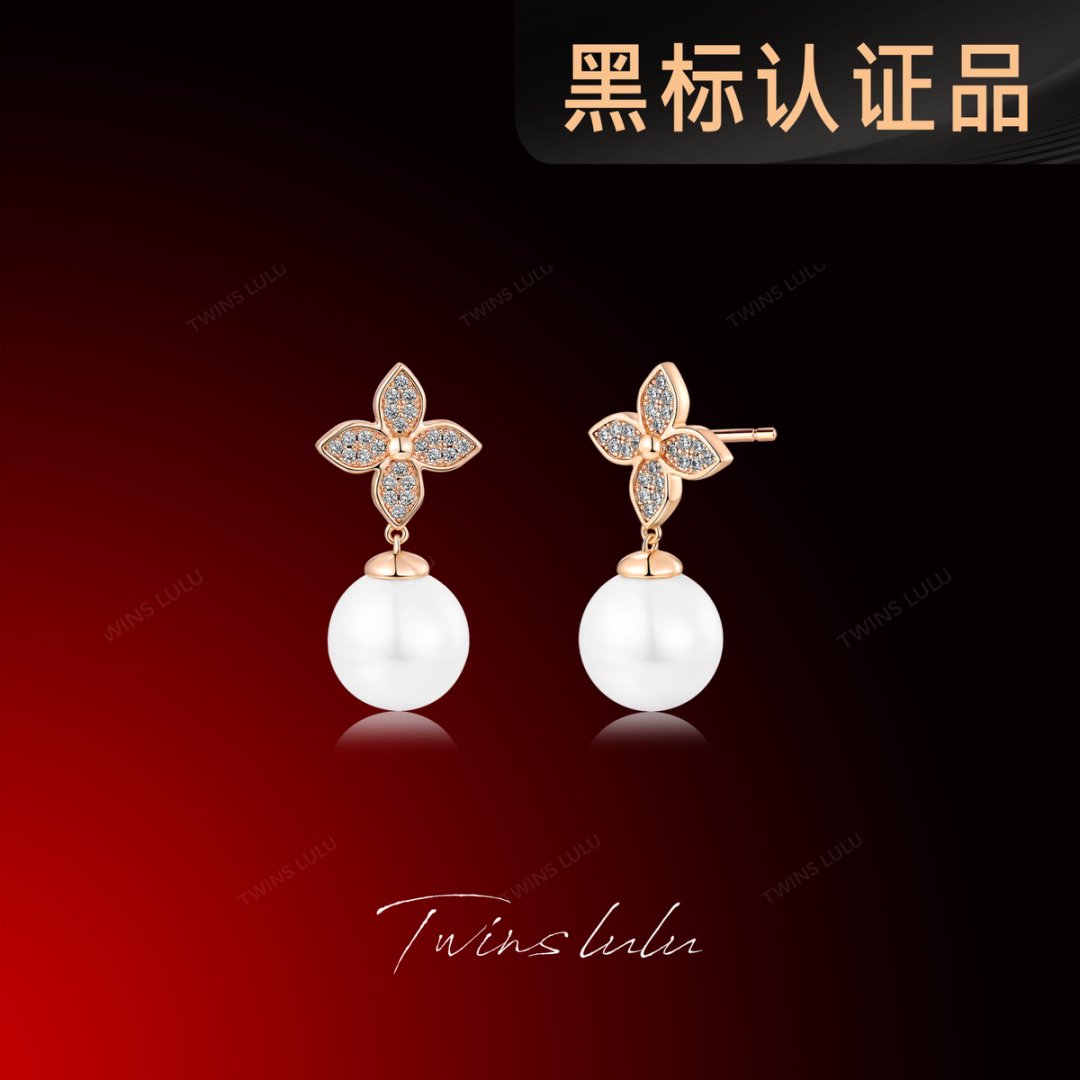 TWINS LULU镀k金简约气质经典个性百搭时尚珠珠耳环夏上新TSL1728