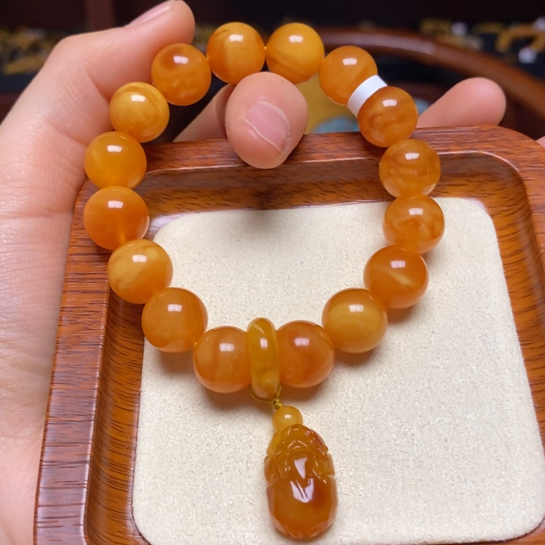 【闪购商品】蜜蜡手链未镶嵌手串