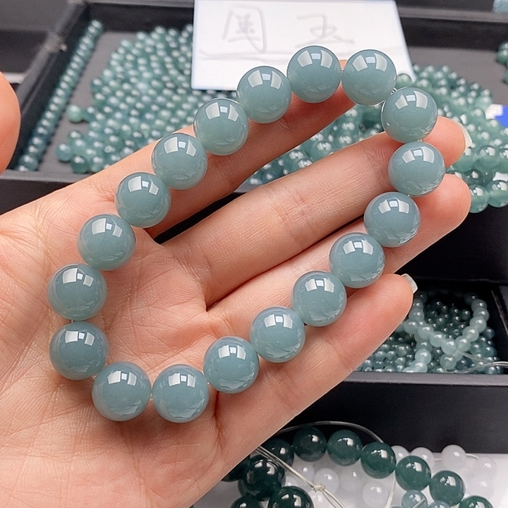 未镶嵌手链翡翠小*散珠