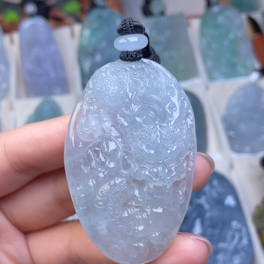 翡翠未镶嵌颈饰天然翡翠