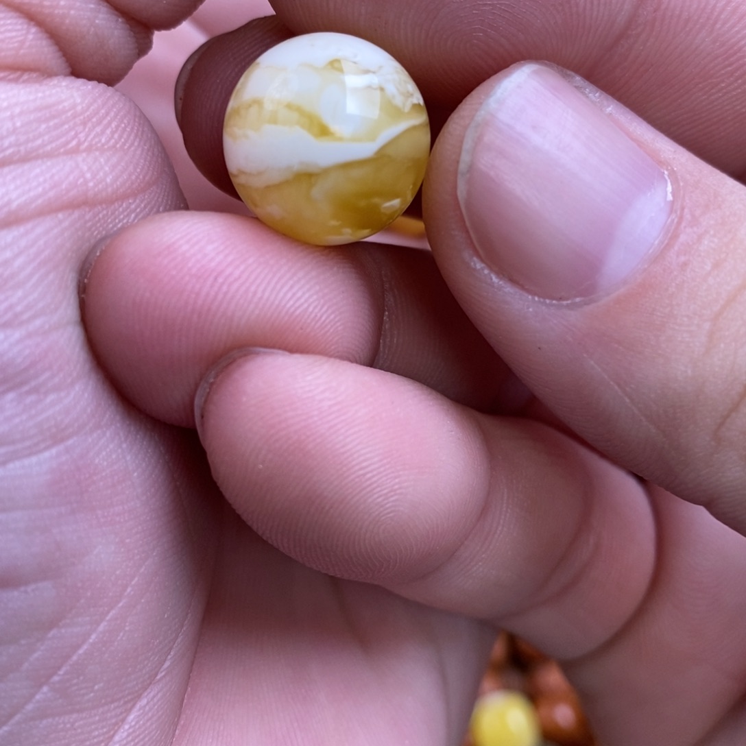 蜜蜡裸石未镶嵌署****、