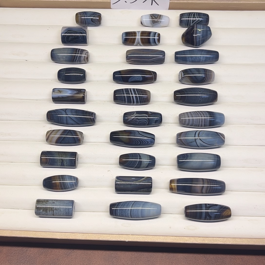 风***雪玛瑙/玉髓未镶嵌颈饰