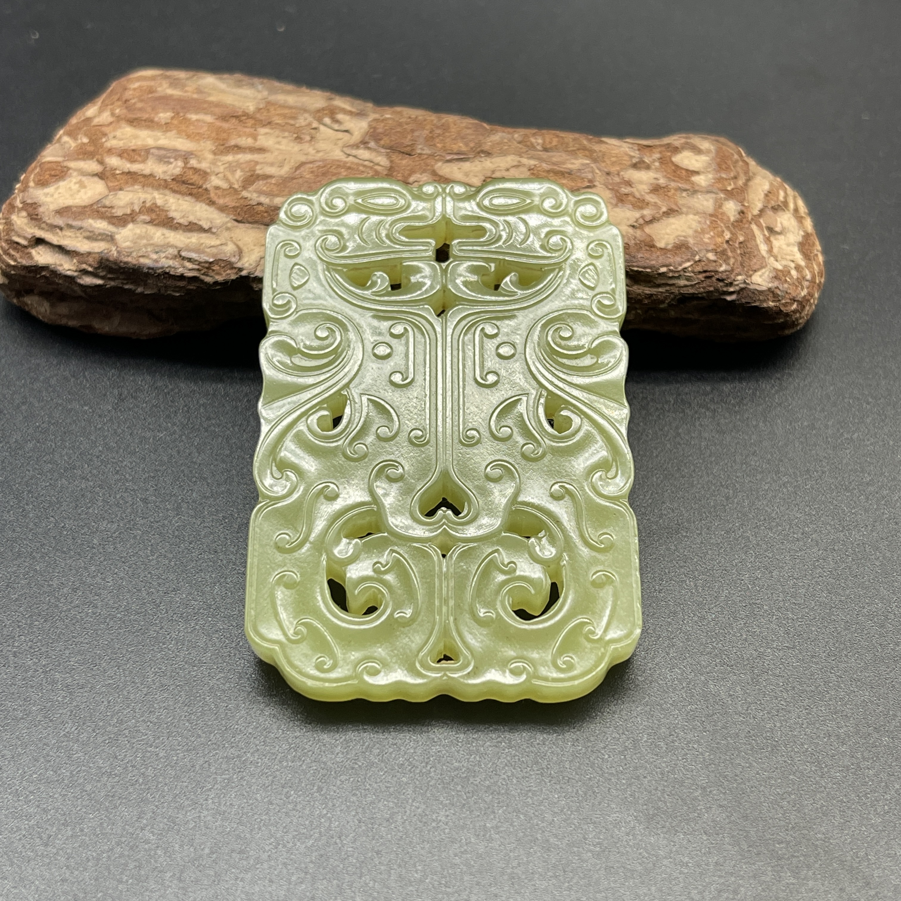 《清代》和田玉挂牌  山东文物商店 ZZXCRH464709