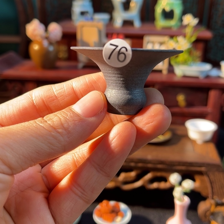 摆件微陶老王迷你花瓶