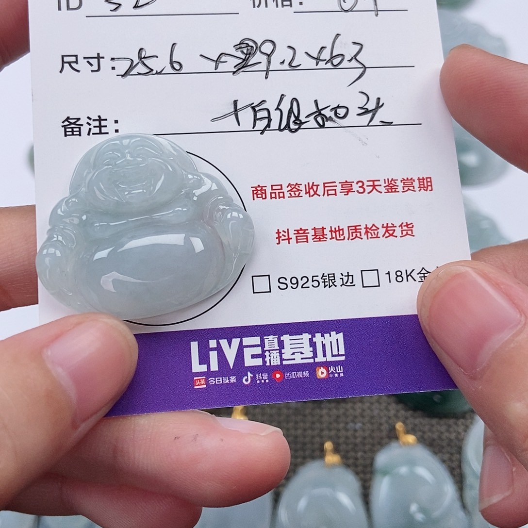 ****”翡翠未镶嵌颈饰翡翠