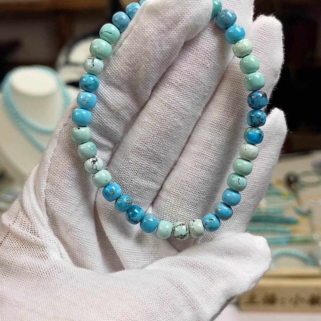 绿松石A6高瓷蓝单圈卡5+未镶嵌