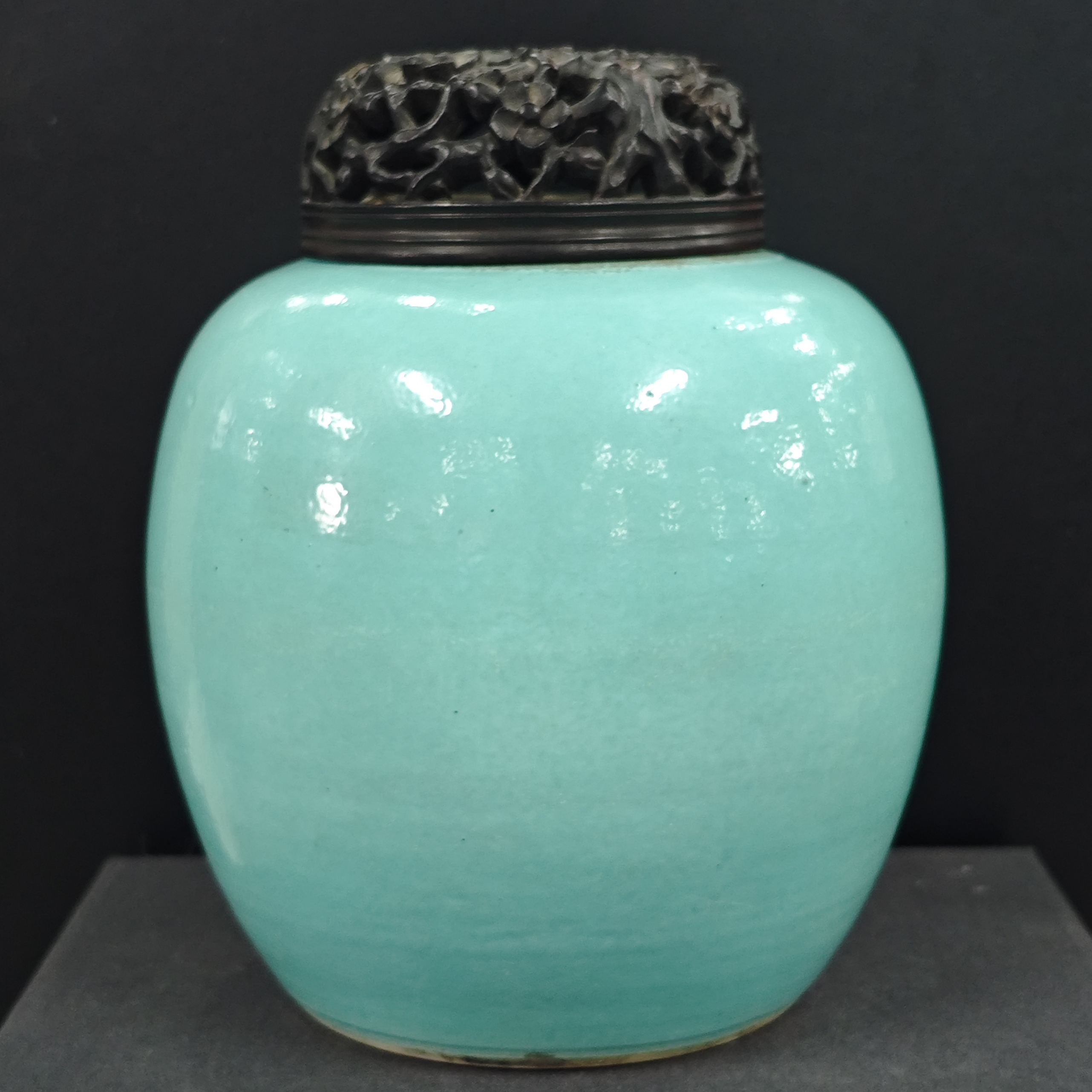 清   雍正   苹果绿罐古陶瓷NPH-0018-高度19 肚径18