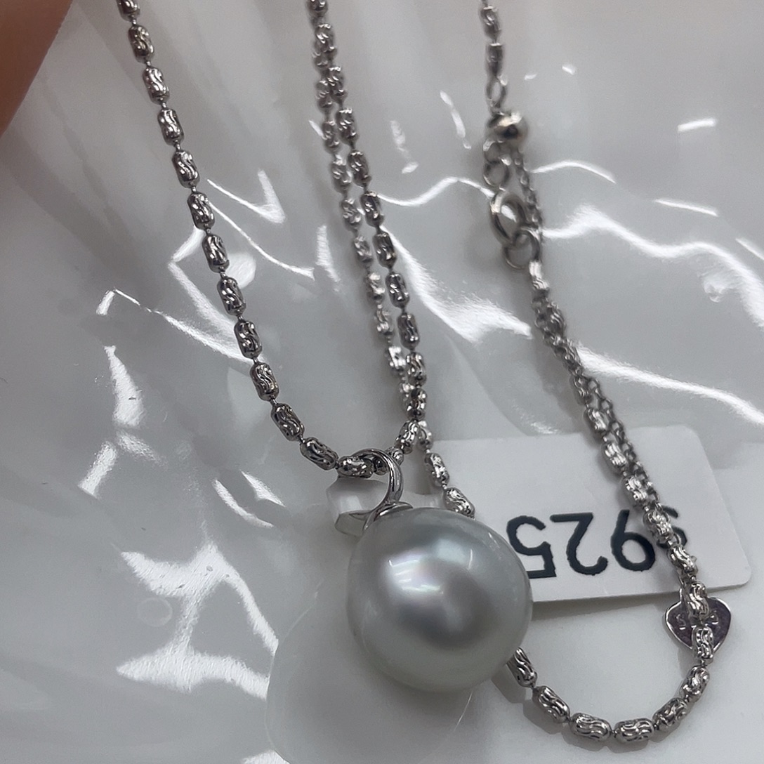 海水珍珠银S925镶嵌手绳