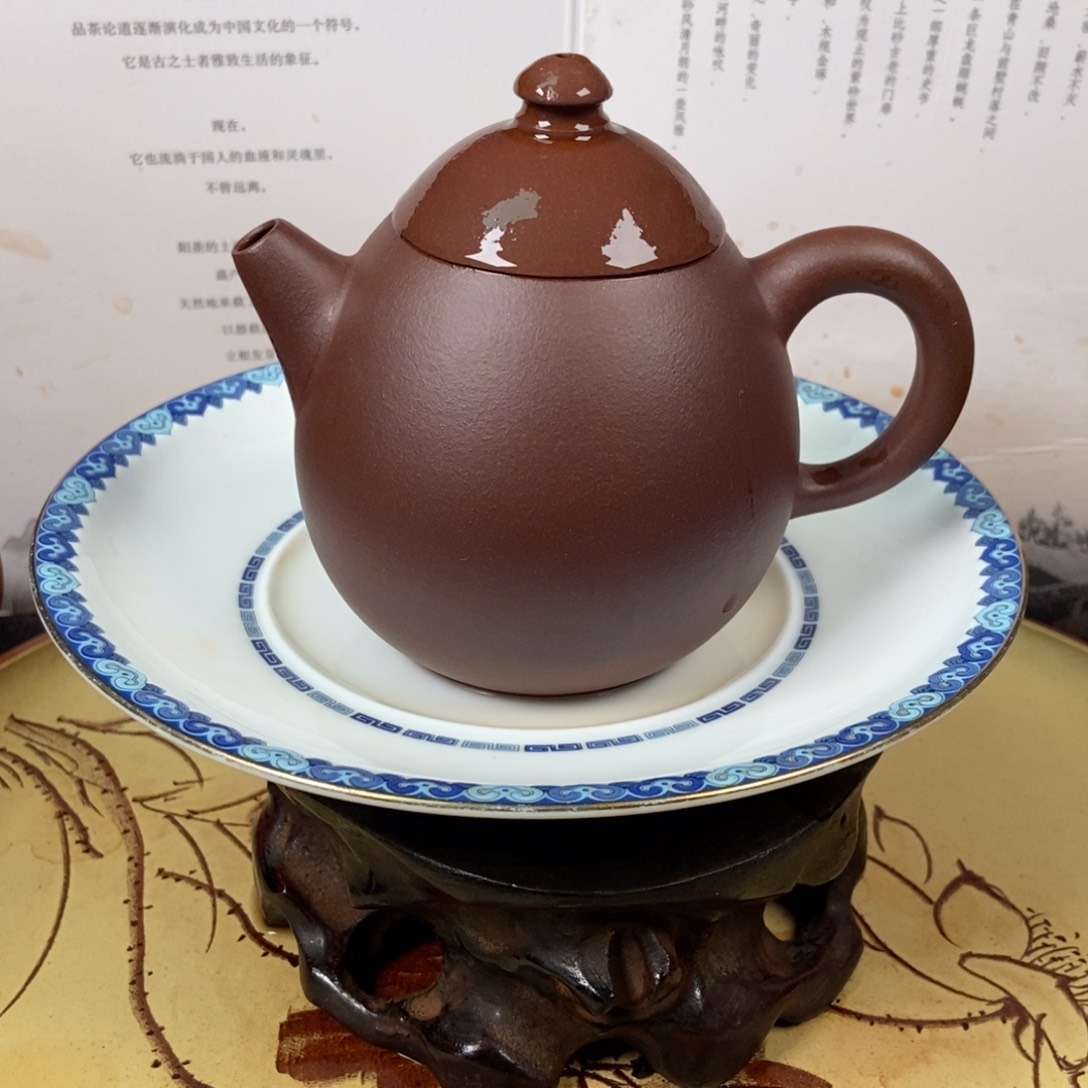 紫砂茶壶五号井底槽清老母亲制作180