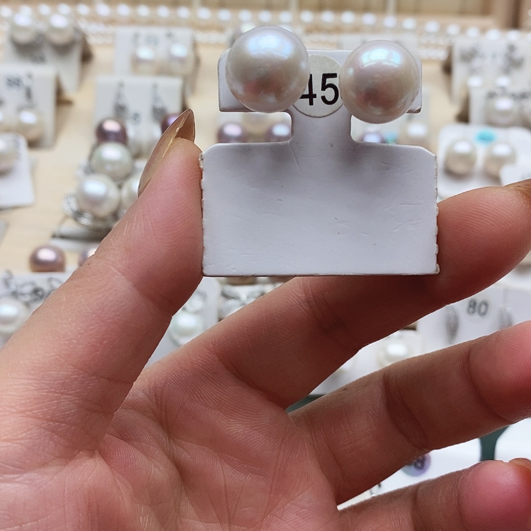 淡水珍珠银S925镶嵌颈饰