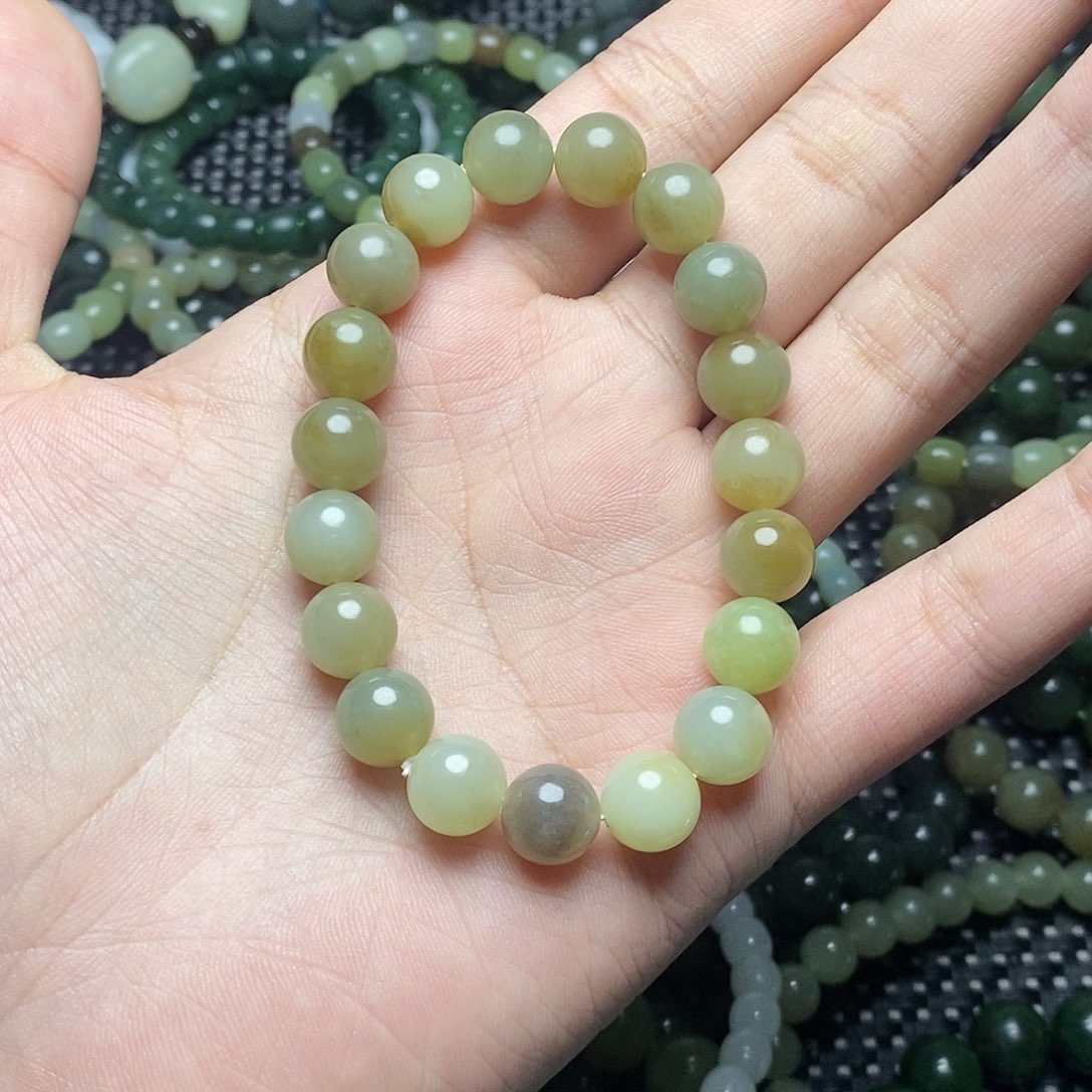 和田玉未镶嵌手串7