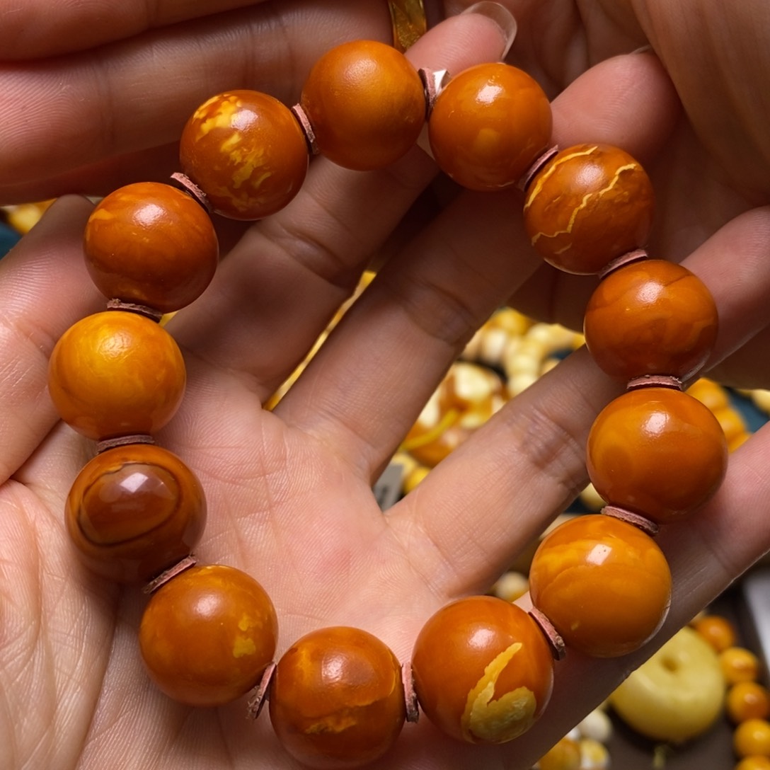 琥珀颈饰未镶嵌15加