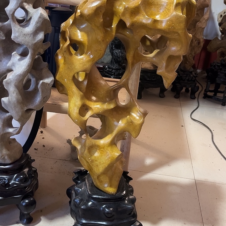 视***）石材太湖家居摆件