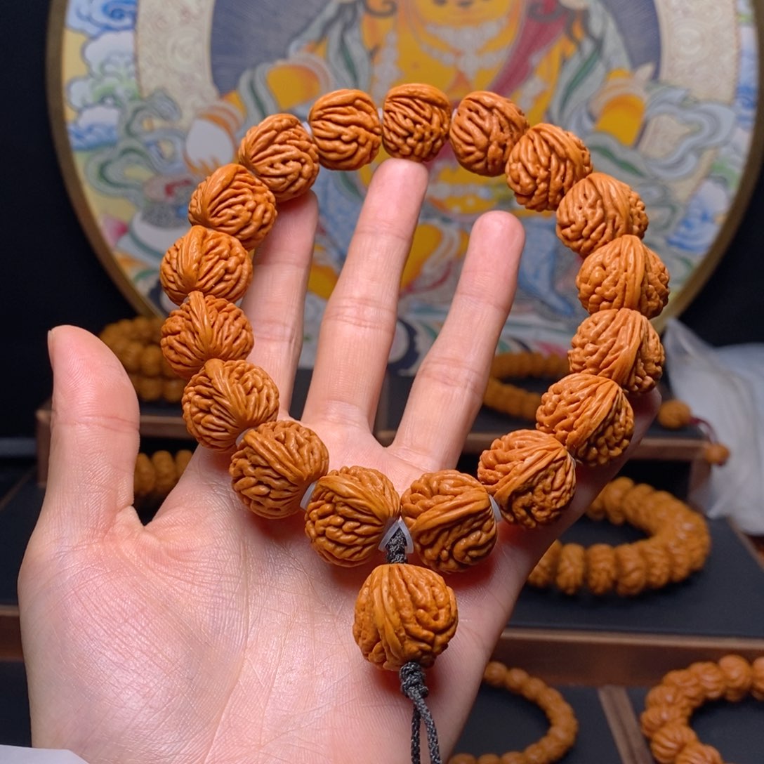 手串桃核龙纹桃核圆刺