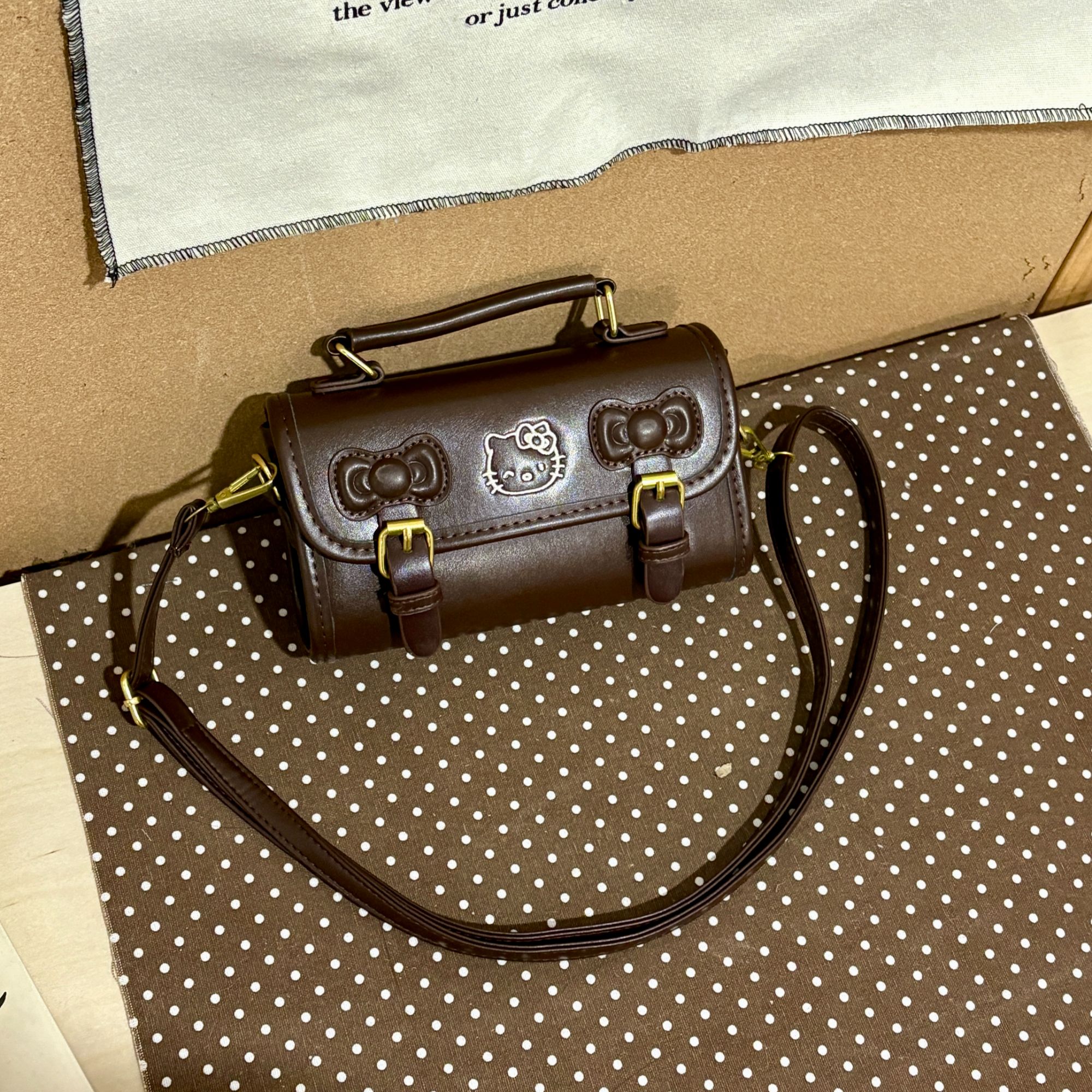 JuanJuan自制小众复古休闲简约风单肩包a330