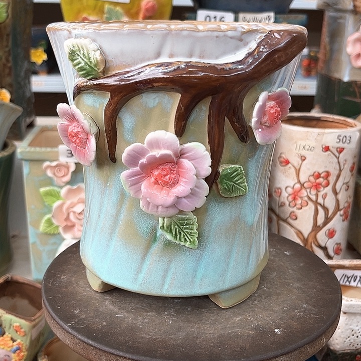 紫砂花盆粗陶材质多肉花盆