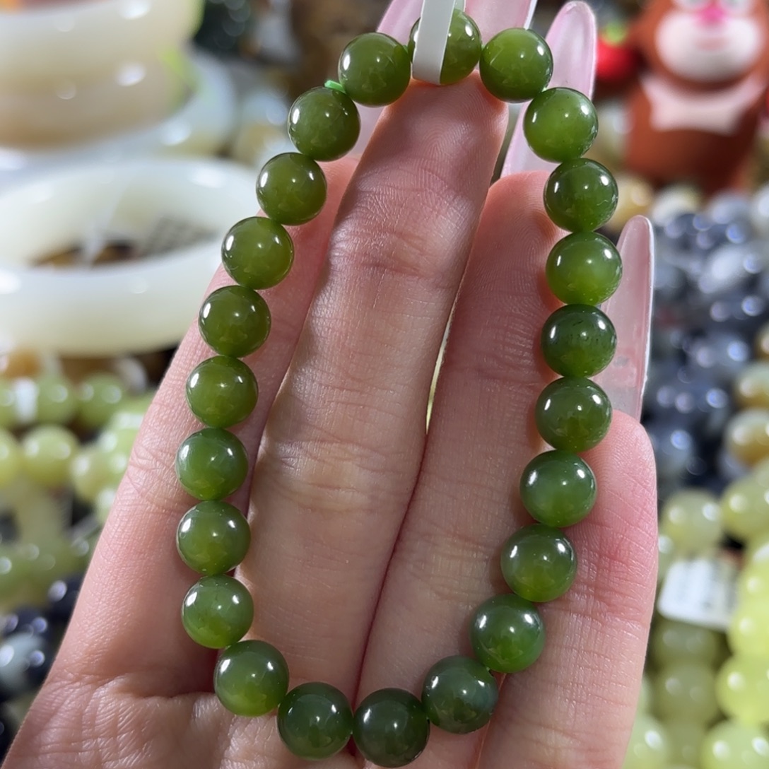 和田玉未镶嵌手链365