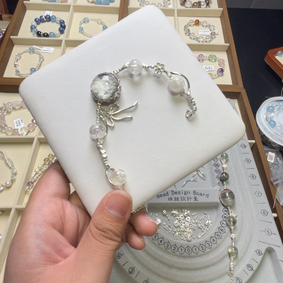 水晶手链银S925镶嵌