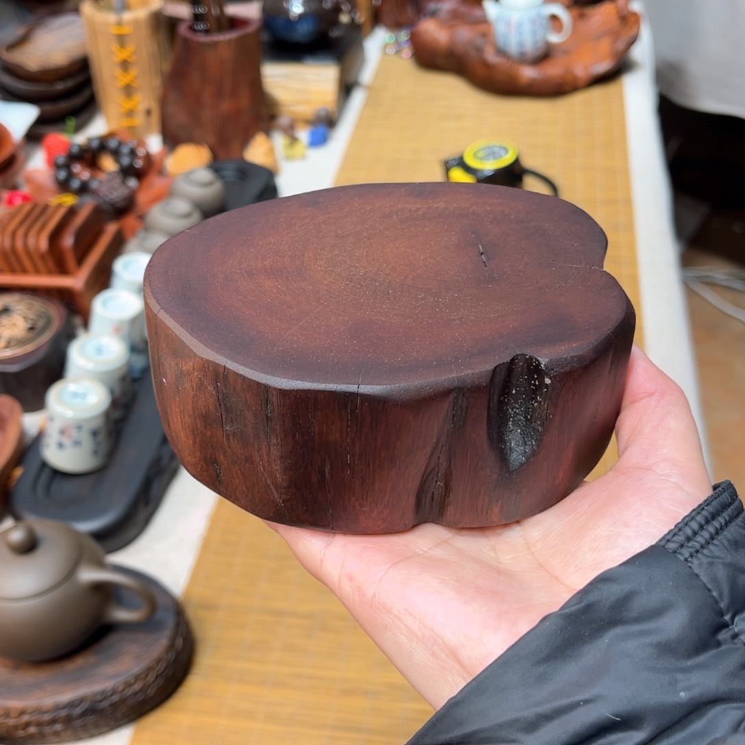 23缅甸花梨壶承底座