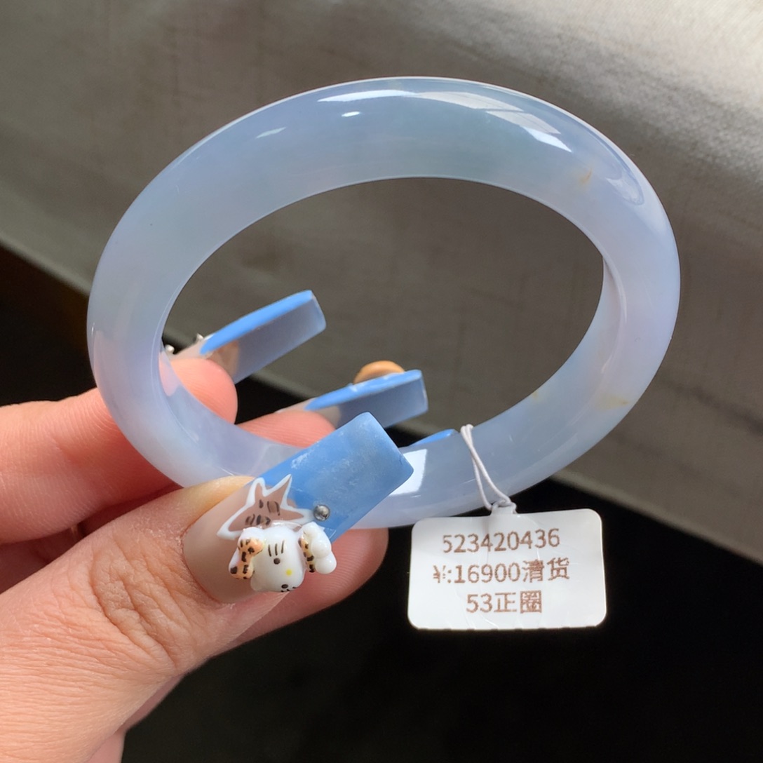 翡翠手镯未镶嵌香芋紫正圈手镯