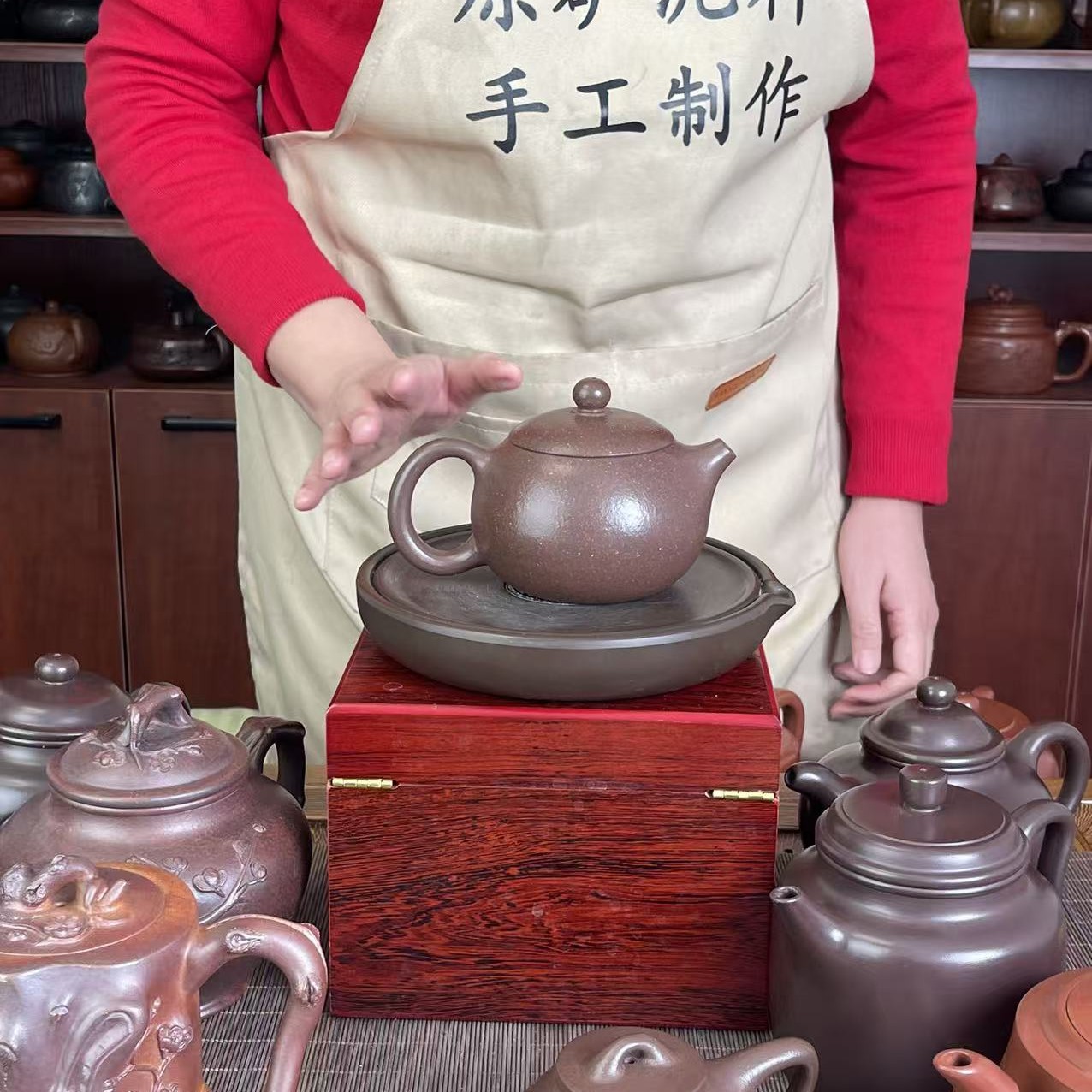 纯正正宗底槽清西施全手工紫砂壶