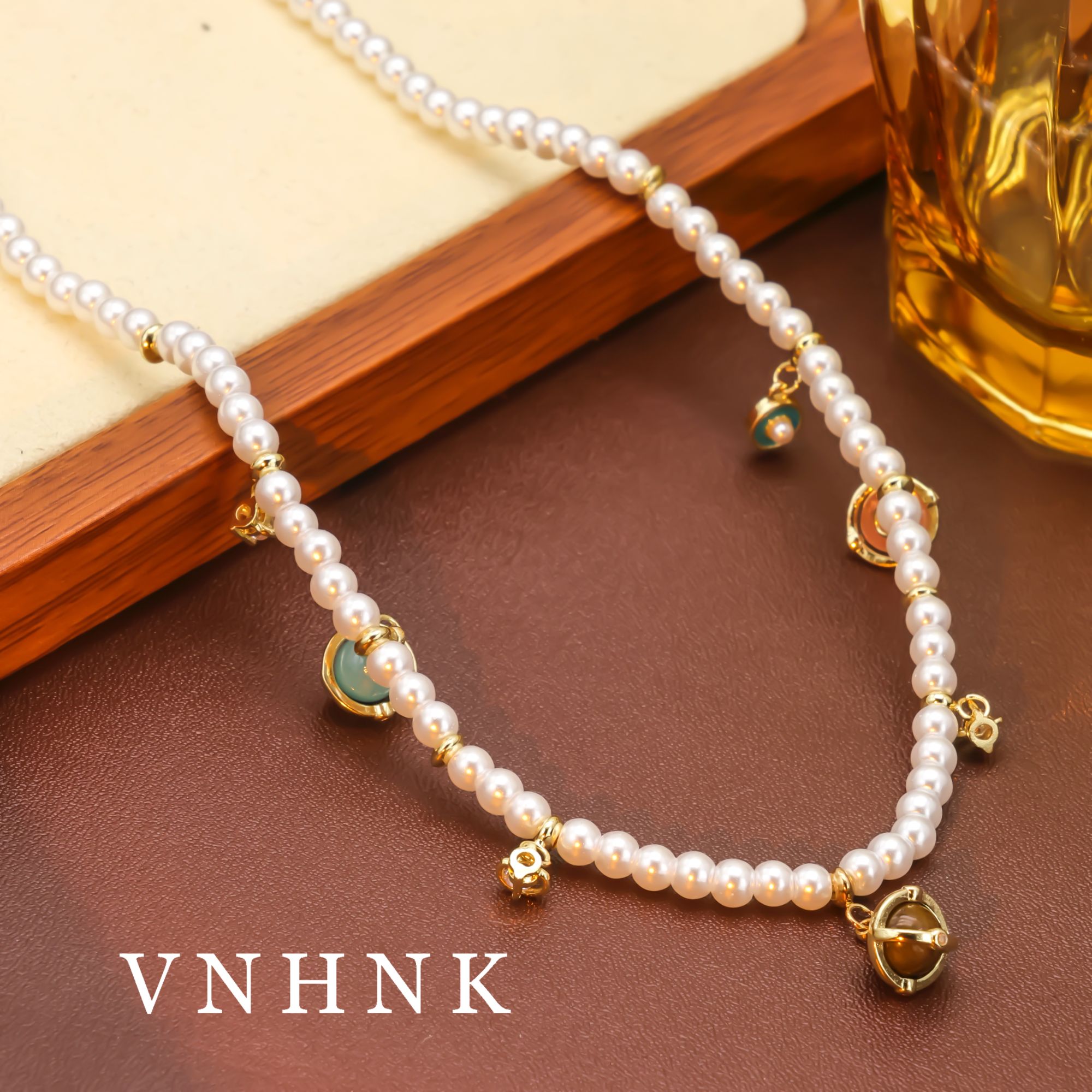 铜合金仿珍珠项链 美可儿   N139     白色（4mm65cm）气质项链预售