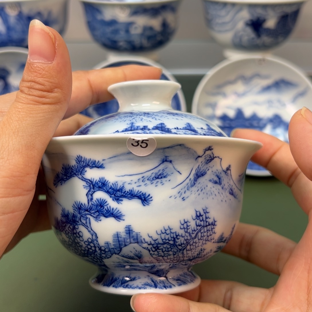 杯木木景德镇纯手绘茶具35