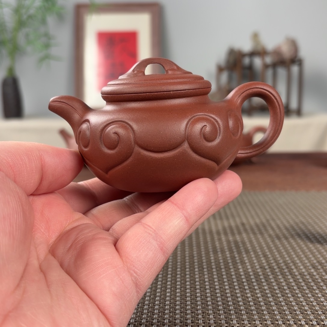 紫砂茶壶黄龙山原矿紫砂壶150