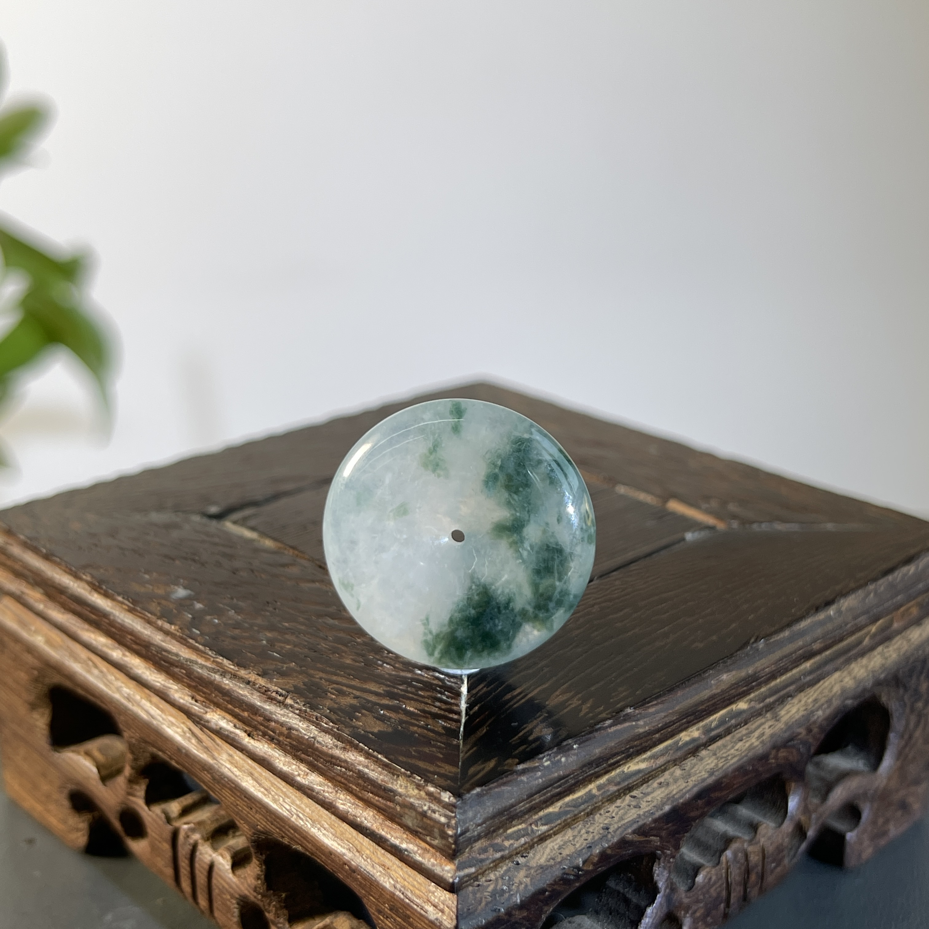 JCW10-46  天然翡翠缅甸A货 平安扣