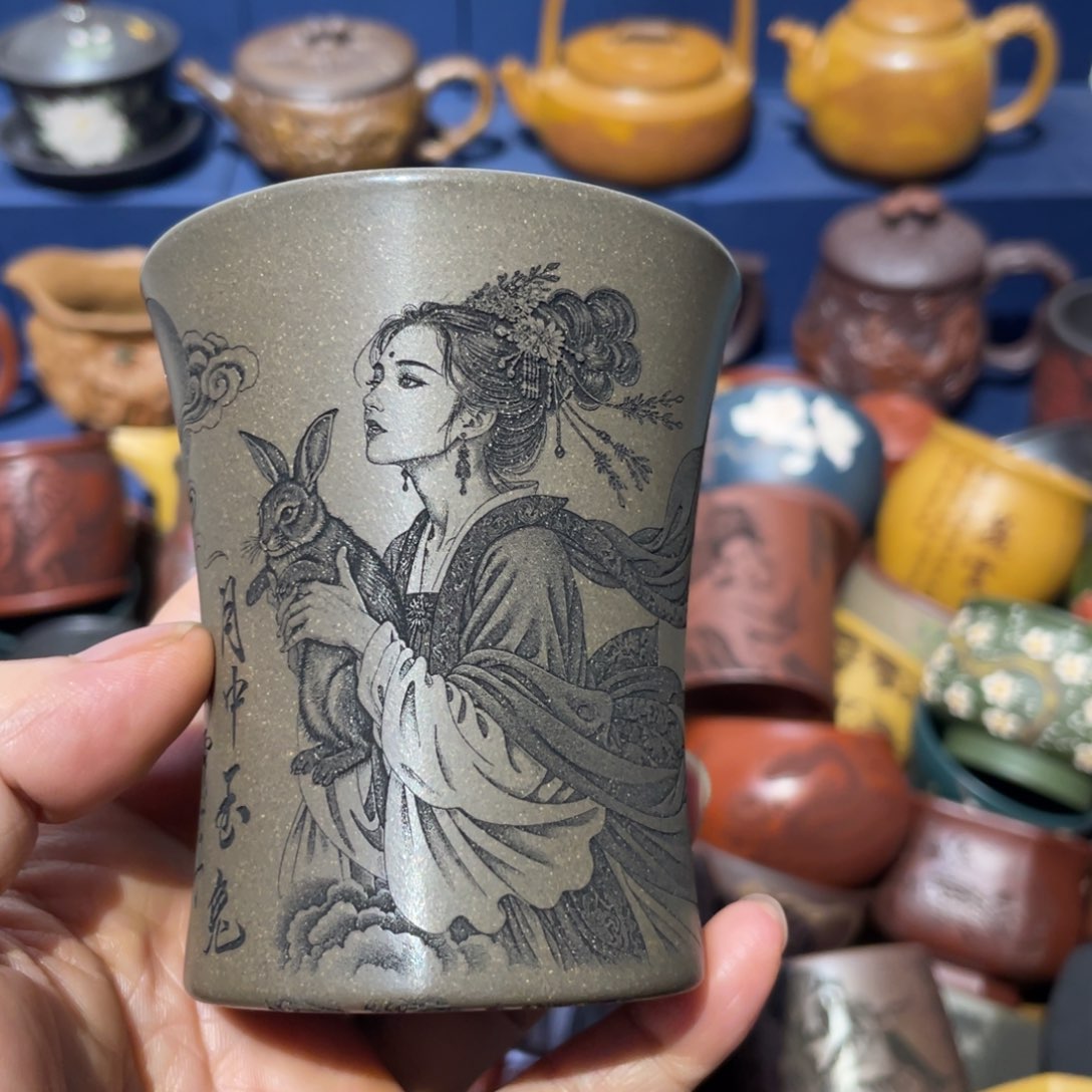 原矿紫砂手工主人杯