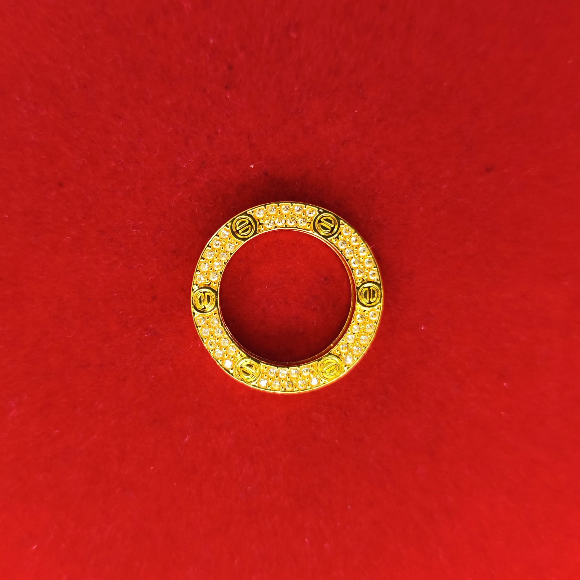 【质检发货】XM18K卡家甜甜圈大饼吊坠约22mm（不含链）新款爆款轻奢
