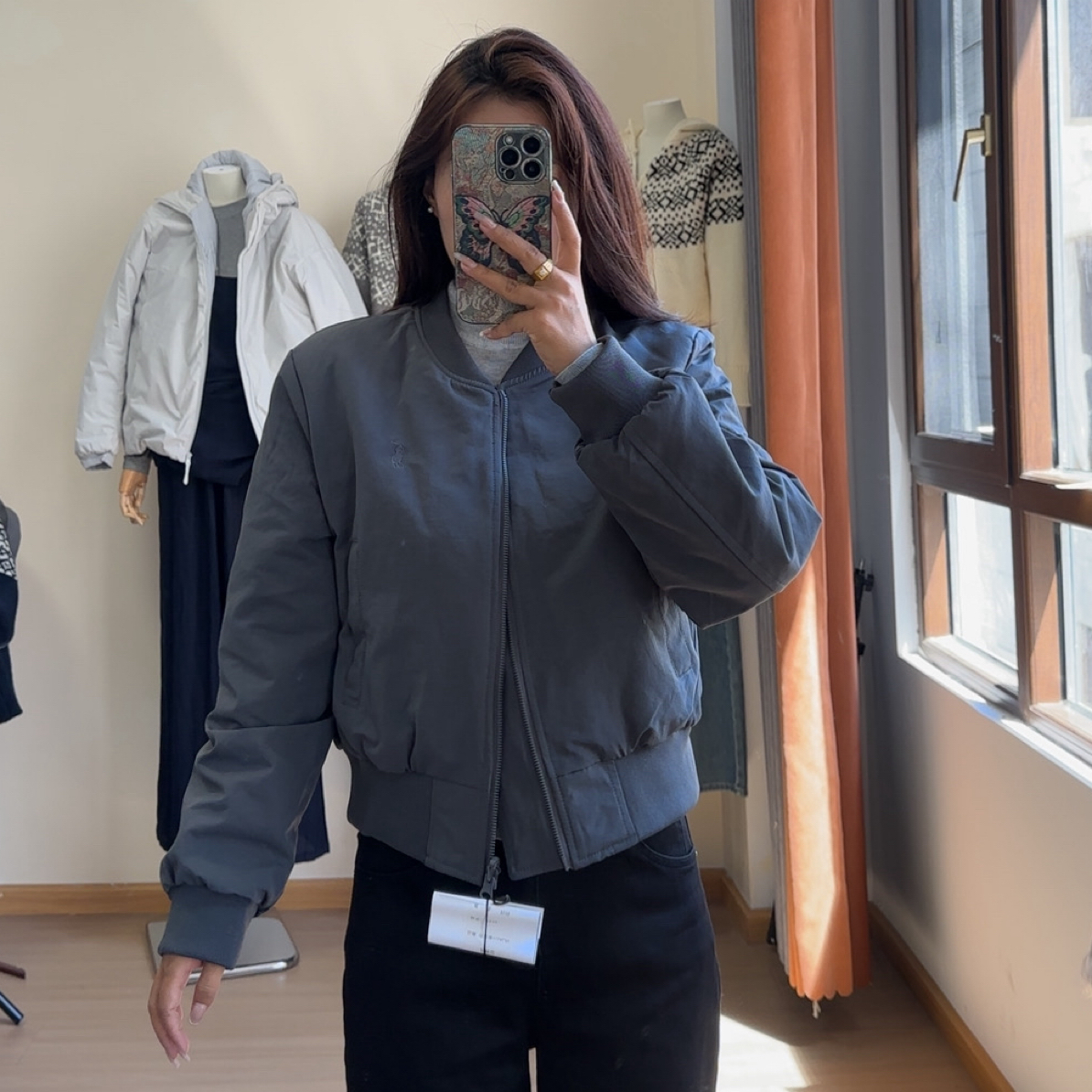 短款棒球衣加厚款女