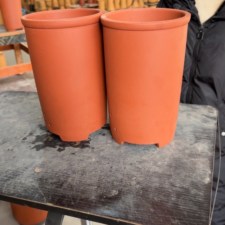 紫砂花盆 高度23口径14 