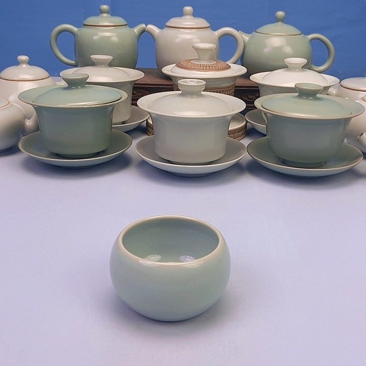 杯天青禅定杯原矿原釉原产地