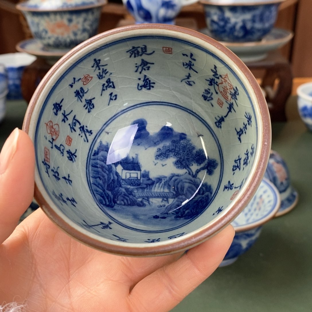 杯景德镇陶瓷手工手绘